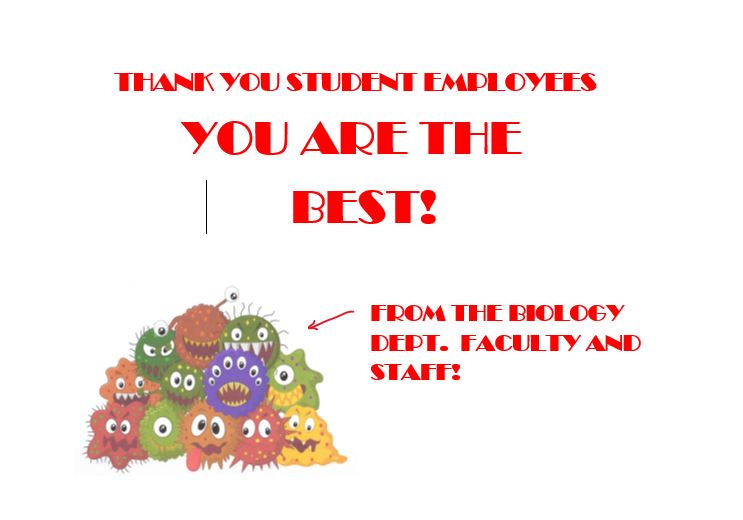 Biology picture thank you message.