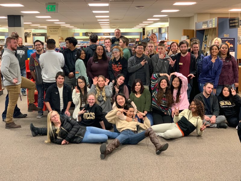 Bookstore student employees.